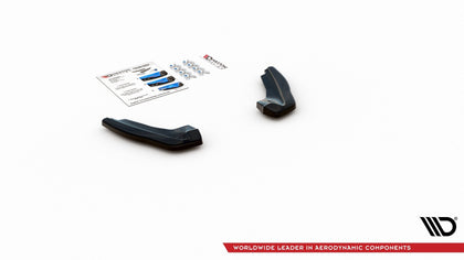 Maxton Rear Side Splitters V.1 Ford Focus St Mk4 - Gloss Black