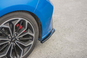 Maxton Rear Side Splitters V.1 Ford Focus St Mk4 - Gloss Black