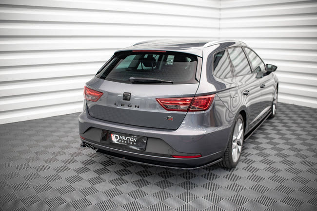 Maxton side splitters til Seat Leon FR Sportstourer Mk3 – blank sort – billede 1 af 5