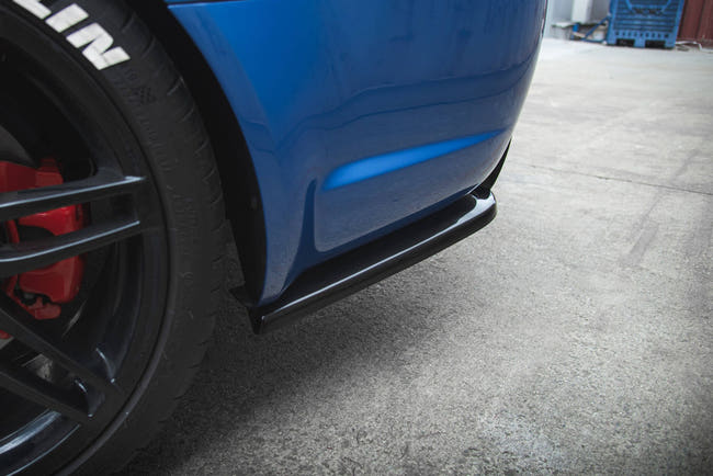 Maxton Rear Side Splitters V.2 Audi RS4 Sedan B7 - Gloss Black