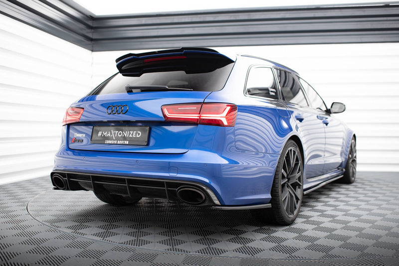 Maxton side splitters til Audi RS6 C7 / C7 Facelift – blank sort – billede 2 af 5