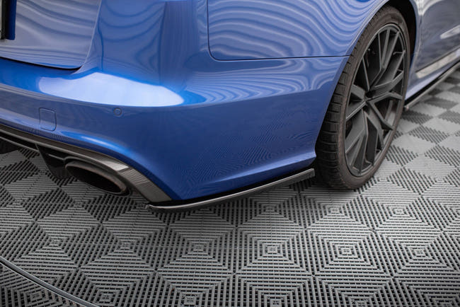 Maxton Rear Side Splitters V.2 Audi RS6 C7 - Gloss Black