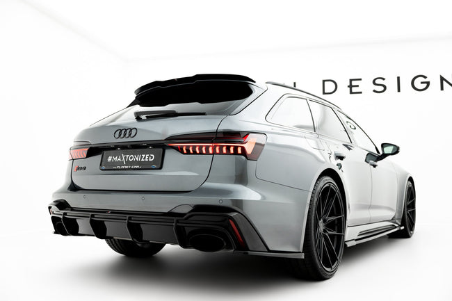 Maxton side splitters til Audi RS6 C8 / C8 Facelift – blank sort – billede 1 af 4