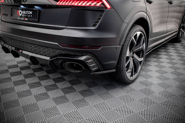 Maxton Rear Side Splitters V.2 Audi RSQ8 Mk1 - Gloss Black
