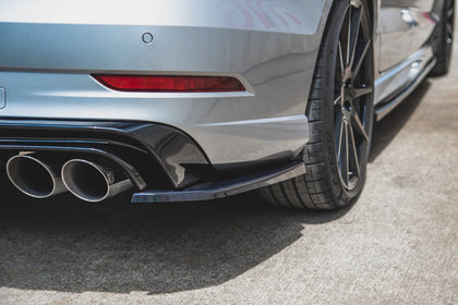 Maxton side splitters til Audi S3 Sedan 8V Facelift – blank sort – billede 1 af 7
