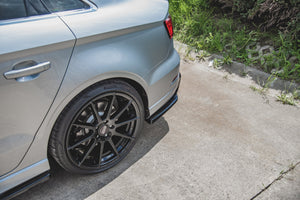 Maxton side splitters til Audi S3 Sedan 8V Facelift – blank sort – billede 3 af 7