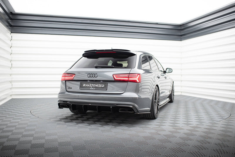 Maxton side splitters til Audi S6 / A6 S-Line / A6 C7 Facelift – blank sort – billede 2 af 5