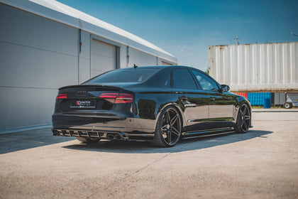 Maxton side splitters til Audi S8 D4 Facelift – blank sort – billede 5 af 7