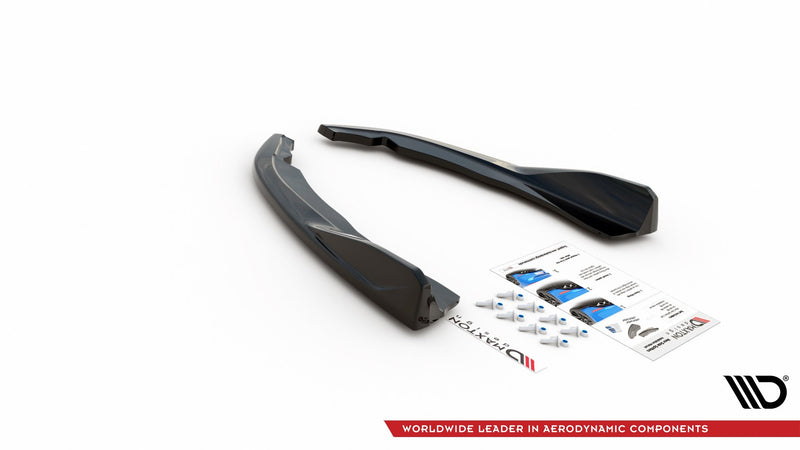 Maxton side splitters til BMW 4 M-Pack G22 / G23 / G22 Facelift / G23 Facelift – blank sort – billede 4 af 4