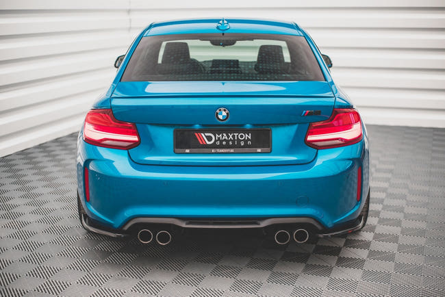 Maxton Rear Side Splitters V.2 BMW M2 F87 - Gloss Black
