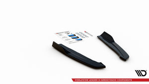 Maxton Rear Side Splitters For V.2 Ford Focus St-Line Estate Mk4 - Gloss Black