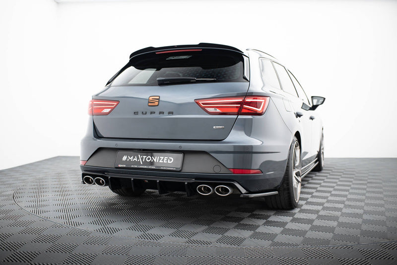 Maxton side splitters til Seat Leon Cupra Mk3 Facelift Sportstourer – blank sort – billede 2 af 5