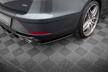 Maxton side splitters til Seat Leon Cupra Mk3 Facelift Sportstourer – blank sort – billede 1 af 5