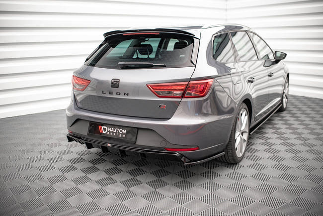 Maxton side splitters til Seat Leon FR Sportstourer Mk3 – blank sort – billede 1 af 4