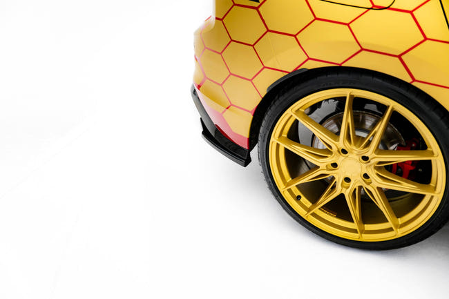 Maxton side splitters til Volkswagen Golf GTI Clubsport Mk8 Facelift – blank sort – billede 2 af 6
