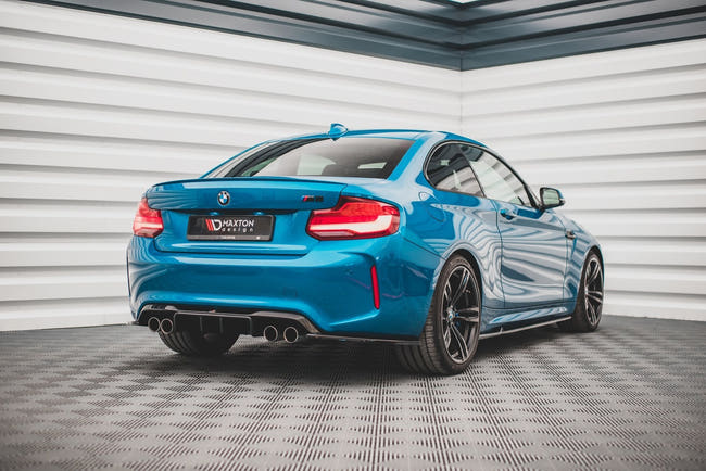 Maxton Rear Side Splitters V.3 BMW M2 F87 - Gloss Black