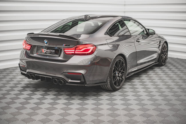 Maxton Rear Side Splitters V.3 BMW M4 F82 - Gloss Black