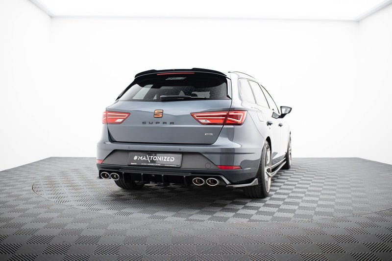 Maxton side splitters til Seat Leon Cupra Mk3 Facelift Sportstourer – blank sort – billede 2 af 5