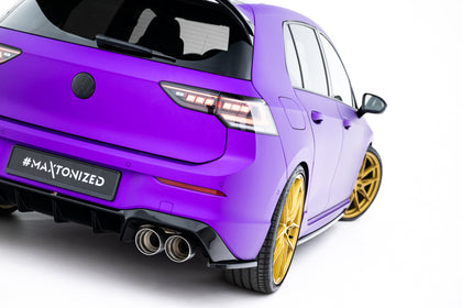 Maxton side splitters til Volkswagen Golf R Hatchback Mk8 Facelift  Fits only with :  VW-GO-8-R-RS1. – blank sort – billede 1 af 5