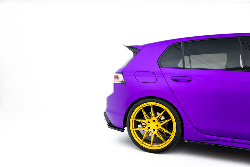 Maxton side splitters til Volkswagen Golf R Hatchback Mk8 Facelift  Fits only with :  VW-GO-8-R-RS2. – blank sort – billede 3 af 5