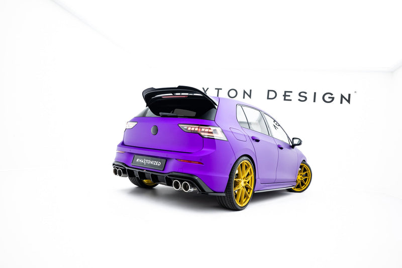 Maxton side splitters til Volkswagen Golf R Hatchback Mk8 Facelift  Fits only with :  VW-GO-8-R-RS2. – blank sort – billede 2 af 5
