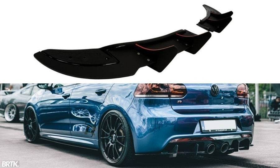 Maxton Rear Side Splitters VW Golf VI R (Cnc)