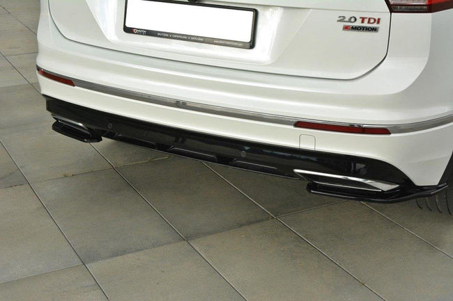 Maxton side splitters til Volkswagen Tiguan Mk2 R-Line – blank sort – billede 1 af 4