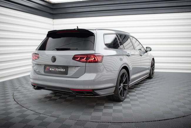 Maxton Rear Side Splitter VW Passat R-Line B8 Facelift - Gloss Black