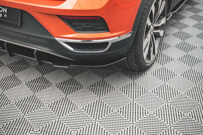 Maxton side splitters til Volkswagen T-Roc Mk1 – blank sort – billede 1 af 4