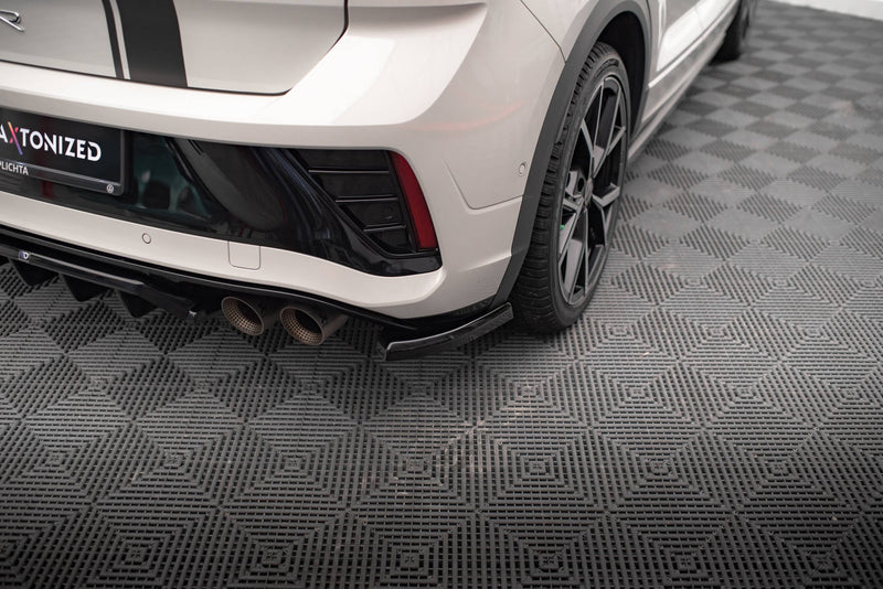 Maxton Rear Side Splitters Volkswagen T-Roc R Mk1 Facelift - Gloss Black