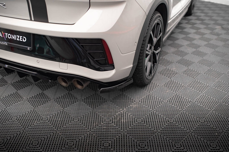 Maxton Rear Side Splitters Volkswagen T-Roc R Mk1 Facelift - Gloss Black
