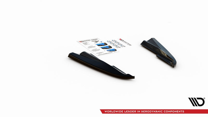 Maxton side splitters til Volvo S60 R-Design Mk2 Facelift – blank sort – billede 3 af 4