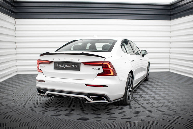 Maxton side splitters til Volvo S60/V60 R-Design Mk3 – blank sort – billede 3 af 5