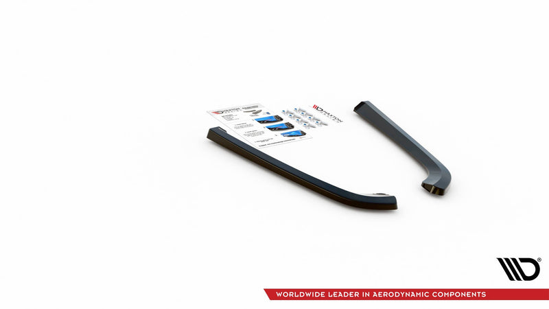 Maxton side splitters til Volvo V70 Mk3 – blank sort – billede 4 af 5