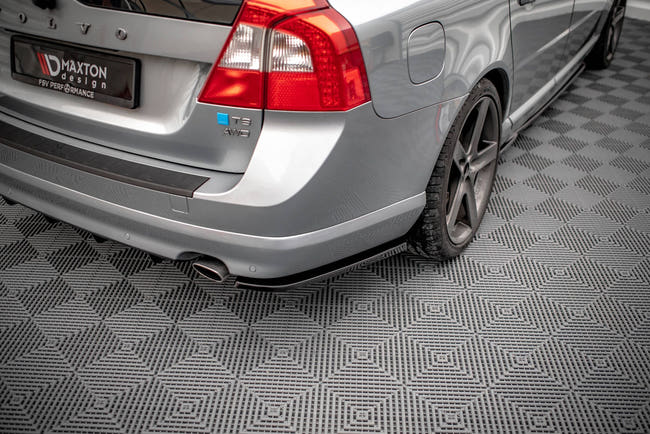 Maxton side splitters til Volvo V70 Mk3 – blank sort – billede 1 af 5