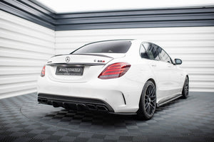Maxton Rear Side Splitters Mercedes C-Class S205 63Amg Estate - Gloss Black