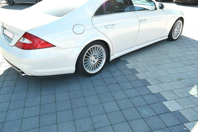 Maxton side splitters til Mercedes CLS C219 55AMG – blank sort – billede 2 af 5