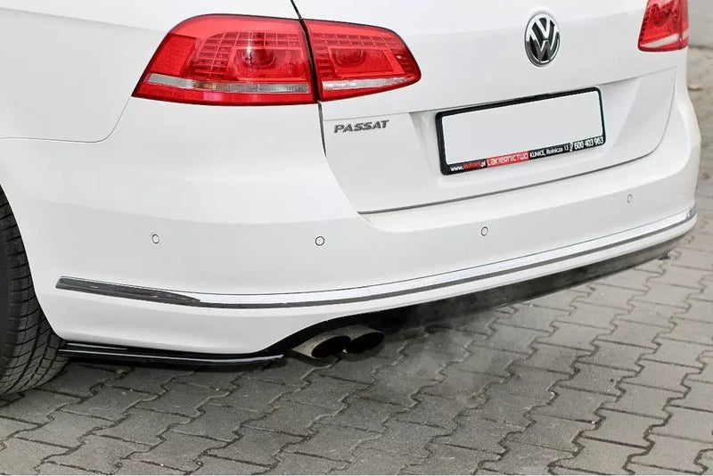 Maxton side splitters til Volkswagen Passat R-Line B7 Variant – blank sort – billede 1 af 4