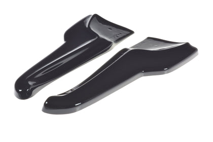 Maxton Rear Side Splitters V.2 Tesla Model X  - Gloss Black