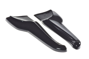 Maxton Rear Side Splitters V.2 Tesla Model X  - Gloss Black