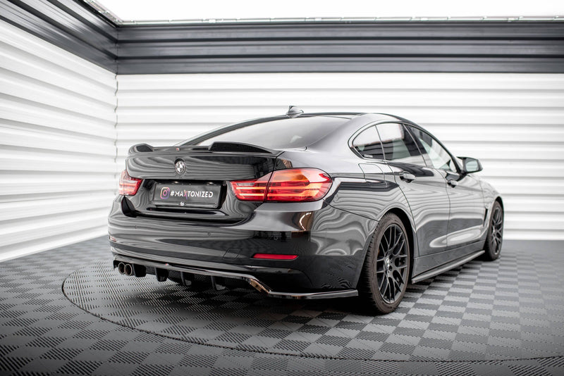 Maxton spoiler cap til BMW 4 Gran Coupe Standard / M-Pack F36 / F36 Facelift – blank sort – billede 2 af 8