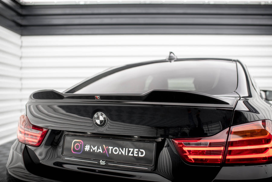 Maxton spoiler cap til BMW 4 Gran Coupe Standard / M-Pack F36 / F36 Facelift – blank sort – billede 1 af 8