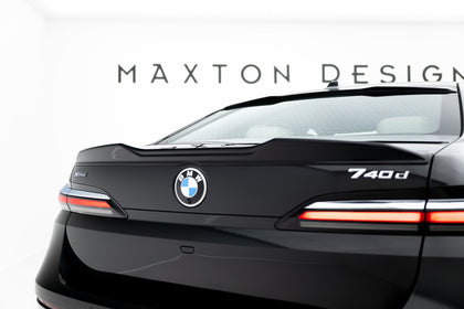 Maxton spoiler cap til BMW 7 G70 – blank sort – billede 1 af 7