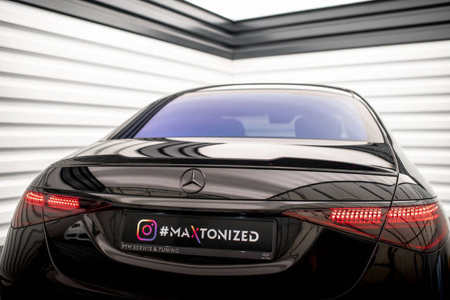Maxton Spoiler Cap 3D Mercedes-Benz S Amg-Line W223 - Gloss Black