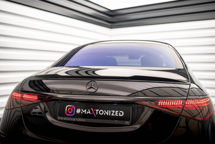 Maxton Spoiler Cap 3D Mercedes-Benz S Amg-Line W223 - Gloss Black