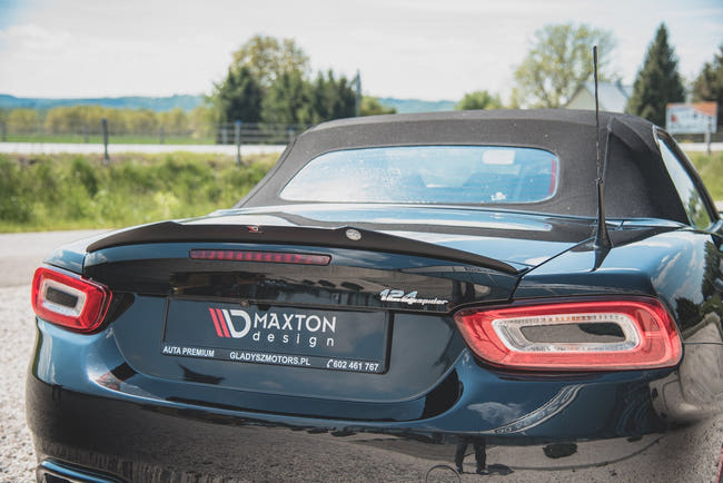 Maxton Spoiler Cap Fiat 124 Spider Abarth - Gloss Black