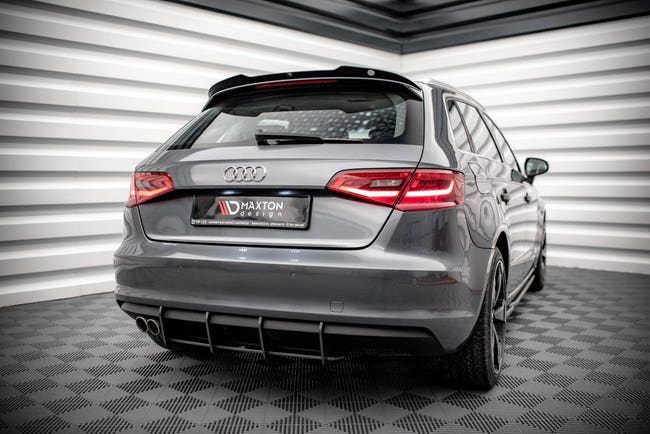 Maxton spoiler cap til Audi A3 Sportback 8V – blank sort – billede 2 af 5