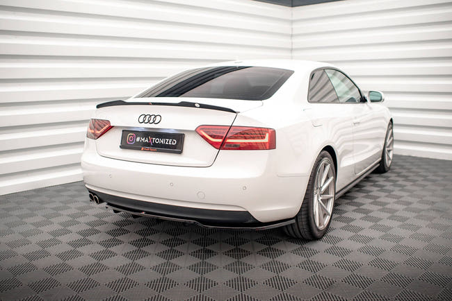Maxton Spoiler Cap V.2 Audi A5 / A5 S-Line / S5 Coupe 8T - Gloss Black