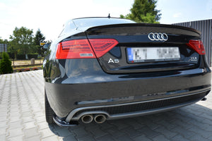 Maxton spoiler til Audi A5 Sportback S-Line 8T Facelift – blank sort – billede 4 af 5