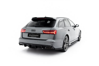 Maxton spoiler cap til Audi A6 S-Line / S6 Avant C7 / C7 Facelift – blank sort – billede 1 af 6